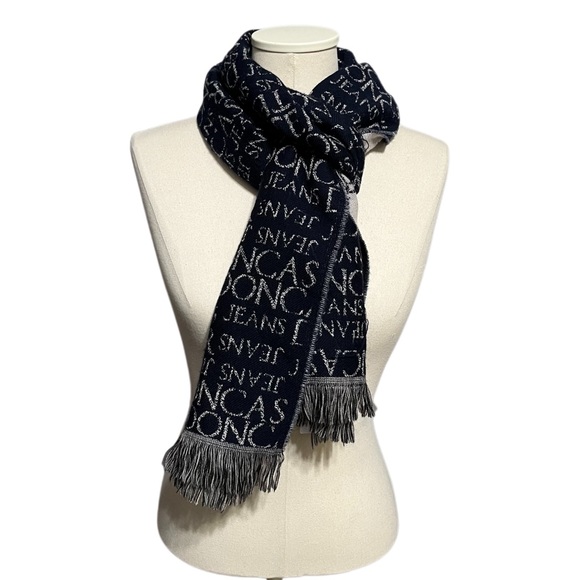 Accessories - ⭐️Doncaster 100% Virgin Wool Navy | Taupe Logo Scarf